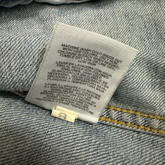 NWT WRANGLER Cowboy Cut Unlined Denim Jacket in Blue #10MT1JKBN - Picture 7 of 8